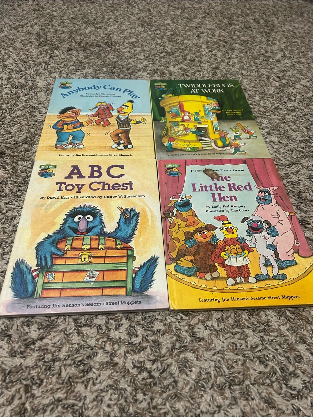 Vintage Sesame Street Book Club - 4 Books
